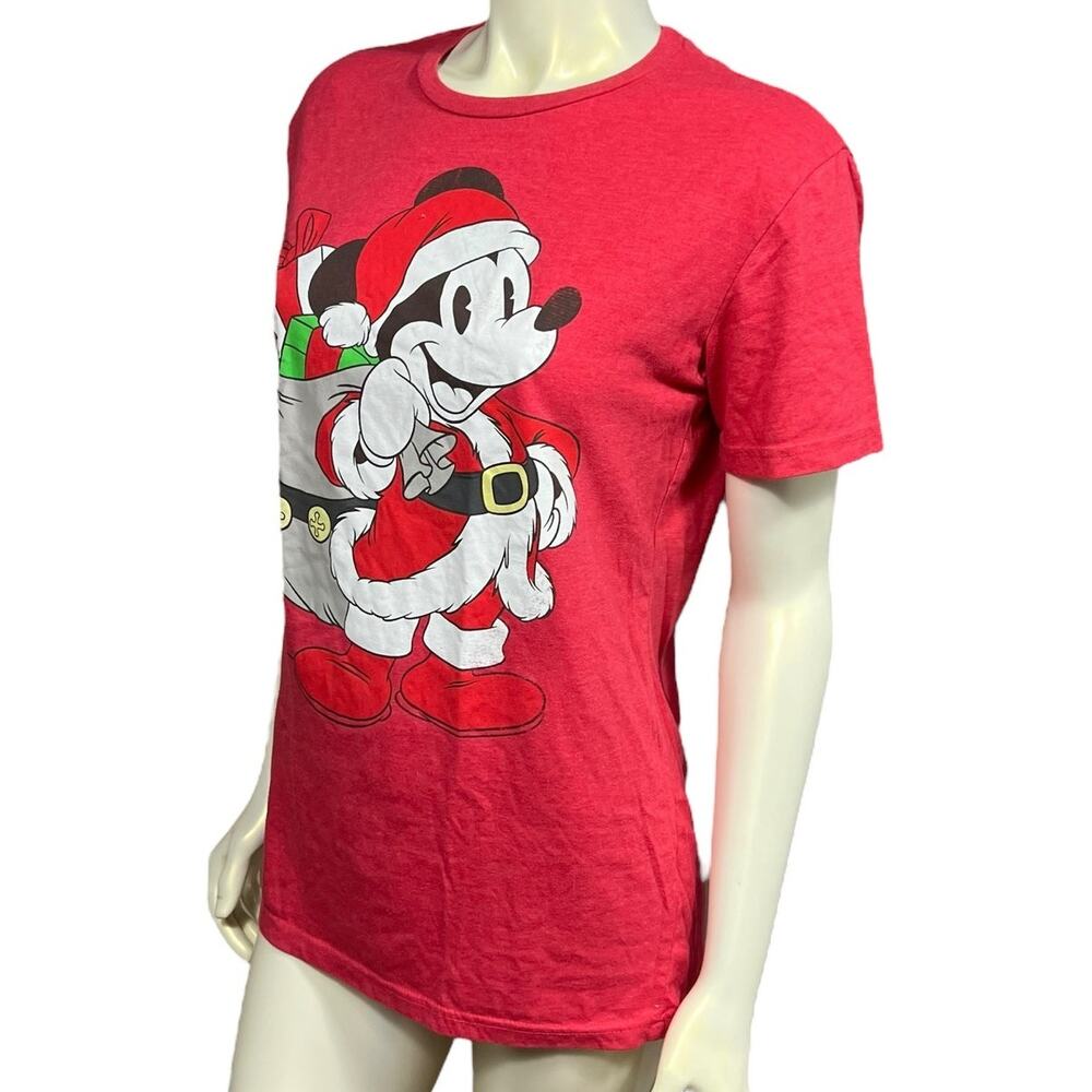 DISNEY mickey santa medium t shirt